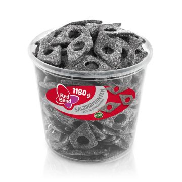 Red Band Salzdiamanten 100 Stück süß-salzige Lakritzdiamanten mit festem Biss