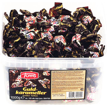 Toms Guldkarameller – klassische dänische Karamellbonbons mit cremigem Geschmack