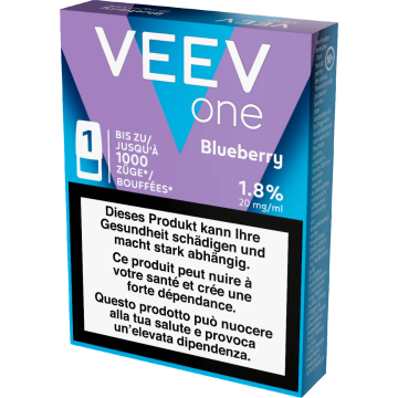 VEEV ONE Pod Indiblue Wave Blueberry – 20 mg nicotine – 1000 puffs 