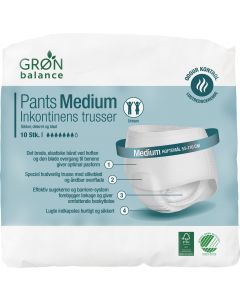 Incon.panties medium 10 stk