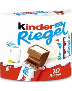 Ferrero Kinder Riegel 10er Pack &ndash; Milchschokolade mit cremiger Milchf&uuml;llung