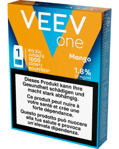 VEEV ONE Pod Mango – 18 mg nicotine – 1000 puffs