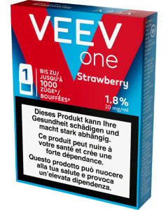 VEEV ONE Pod Strawberry – 18 mg nicotine – 1000 puffs