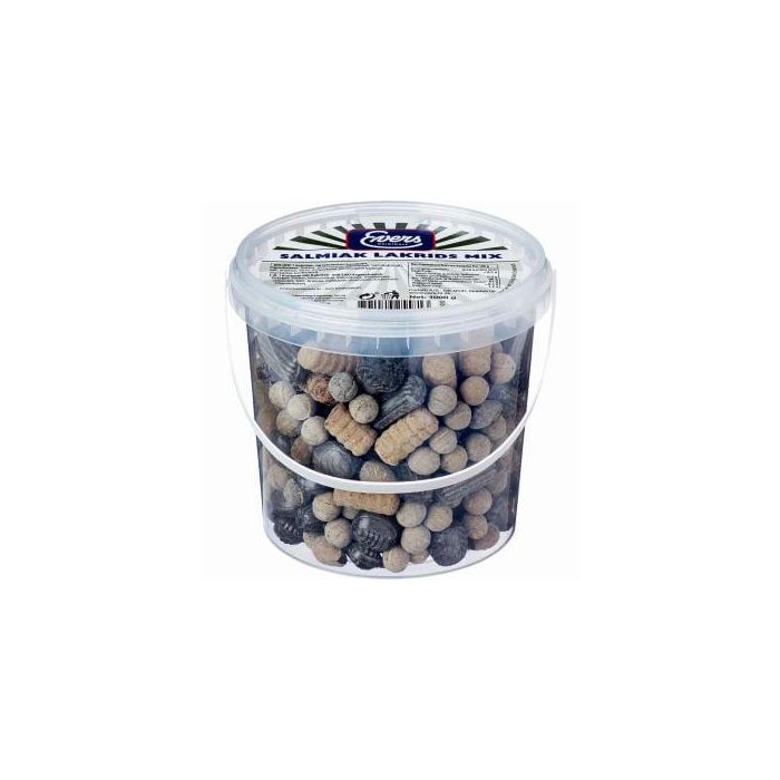 Evers Salmiak Lakrids Mix Display 1kg mit salzigen und süßen Lakritzbonbons Evers Salmiak Lakrids Mix Display 1kg mit salzigen und süßen Lakritzbonbons