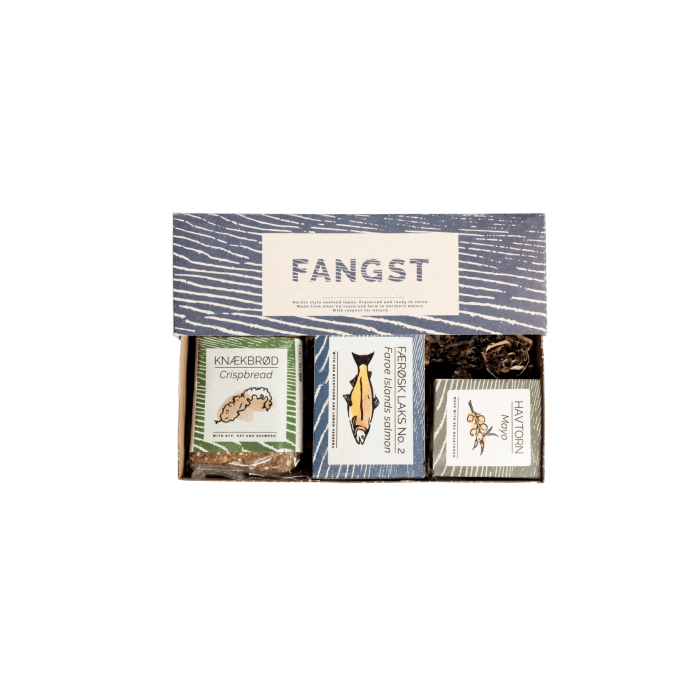 FANGST Nordic Tapas Box mit Lachs und Sanddorn