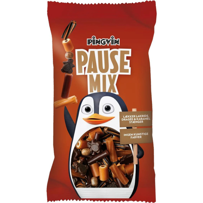 Pingvin Pause Mix Display Mischung aus Lakritz, Fruchtgummi und Kaubonbons