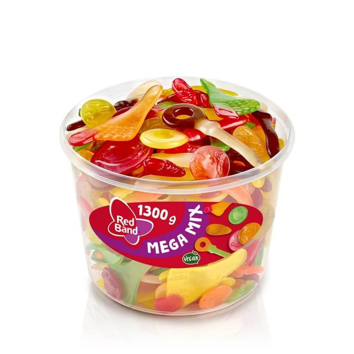 Red Band Mega Mix 1,3kg Fruchtgummi-Mix mit Clowns, Smileys, dicken Onkeln und Schnullern