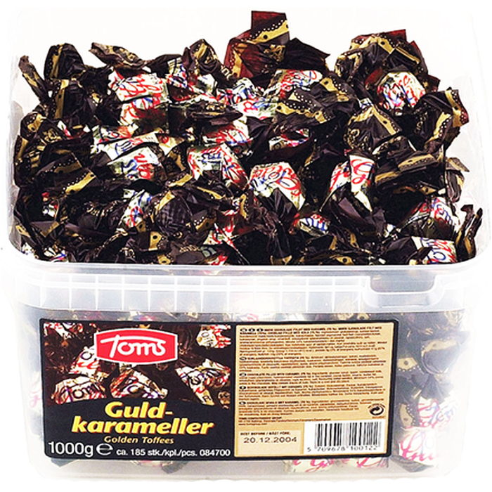 Toms Guldkarameller – klassische dänische Karamellbonbons mit cremigem Geschmack Toms Guldkarameller – klassische dänische Karamellbonbons mit cremigem Geschmack